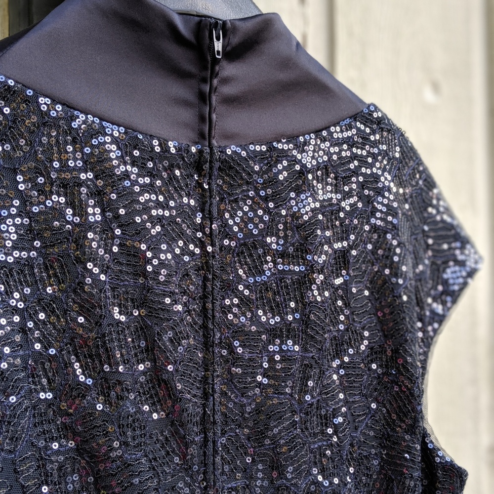 Tadashi long gown in eggplant - Picture 5 of 8